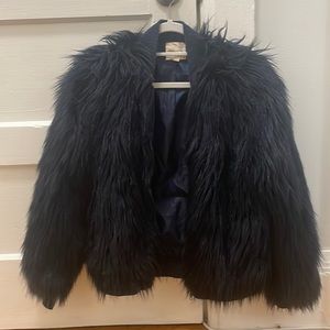 Urban Outfitters furry bomber